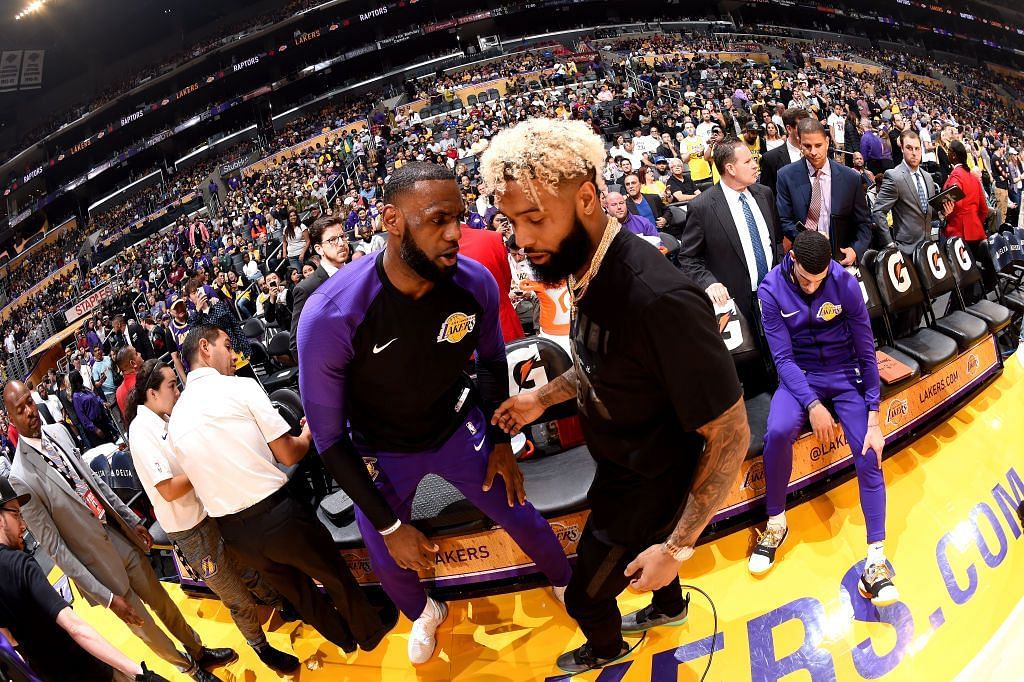 LeBron James and Odell Beckham Jr. played for Cleveland at some point in their respective careers. [Photo: New York Post]