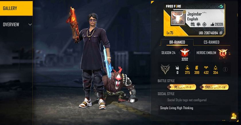 Amitbhai's Free Fire ID, stats, Discord server link, and monthly income  details in November 2021