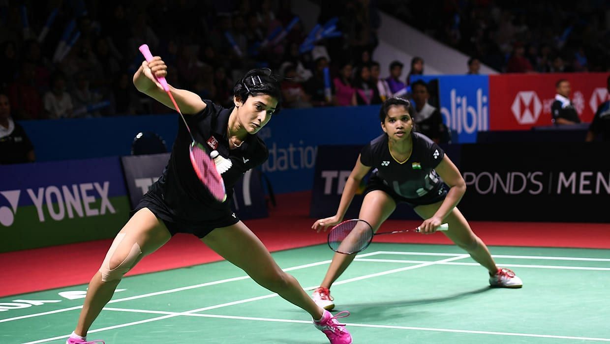 Ashwini Ponnappa and N Sikki Reddy beat Mariia Stoliarenko-Yelyzaveta Zharka of Ukraine 21-8, 21-13