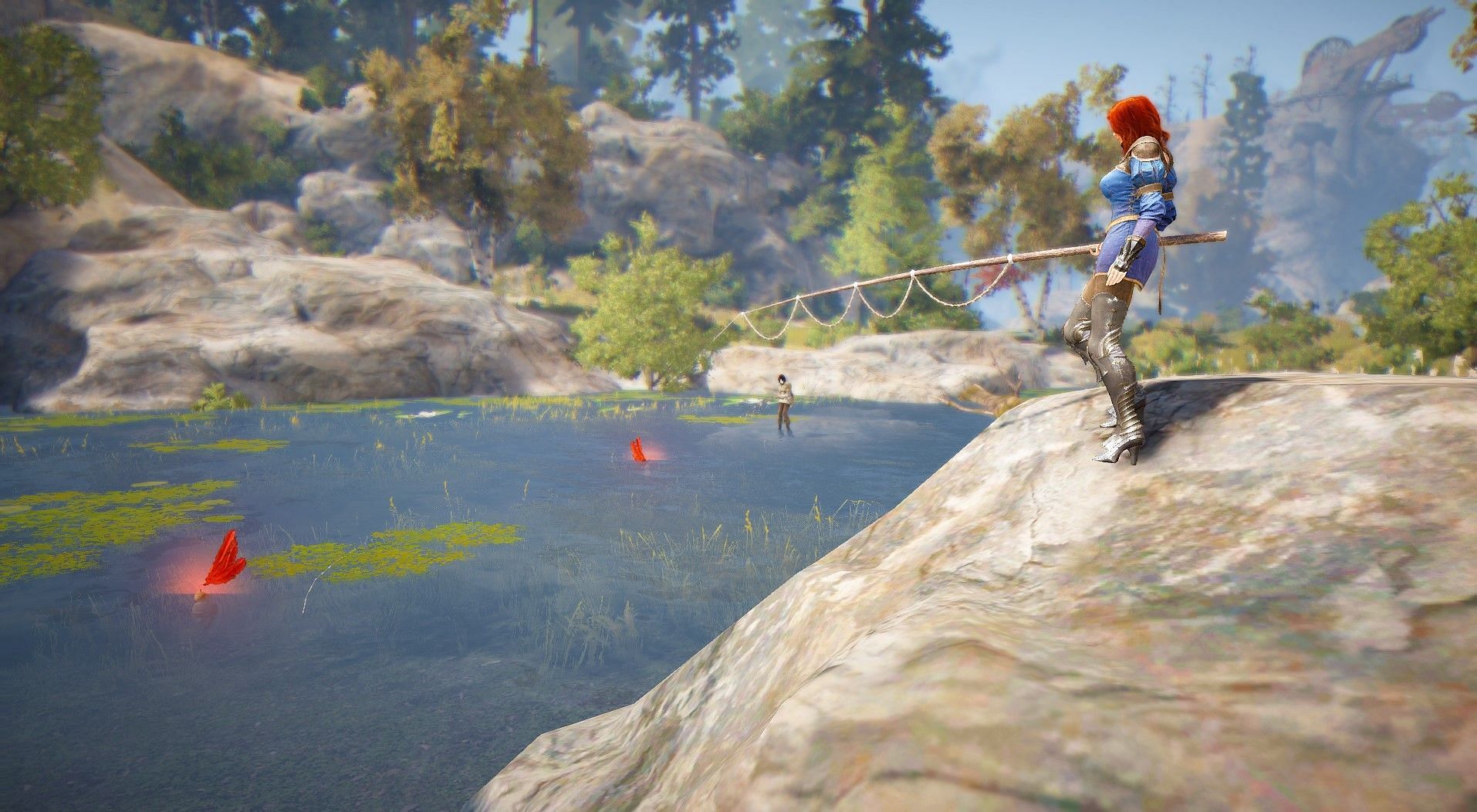 A player fishing in Black Desert Online (Image via Pearl Abyss)