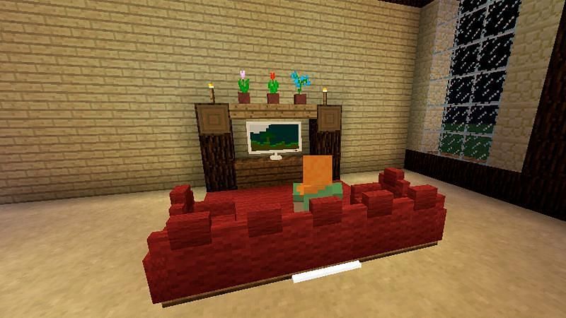 This mod adds a plethora of new furniture based items to Minecraft (Image via apkpure)