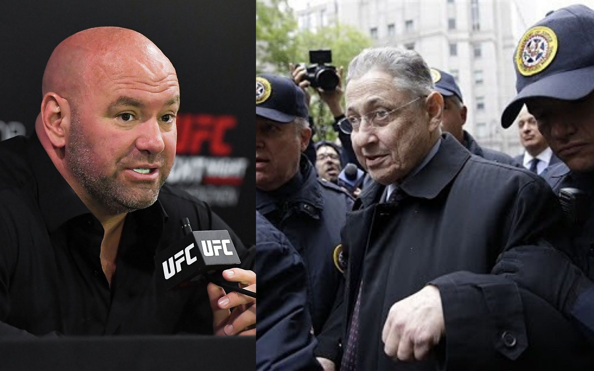 Dana White slammed Sheldon Silver at UFC 268 press conference [Right image credit: @instablog9ja via Instagram]