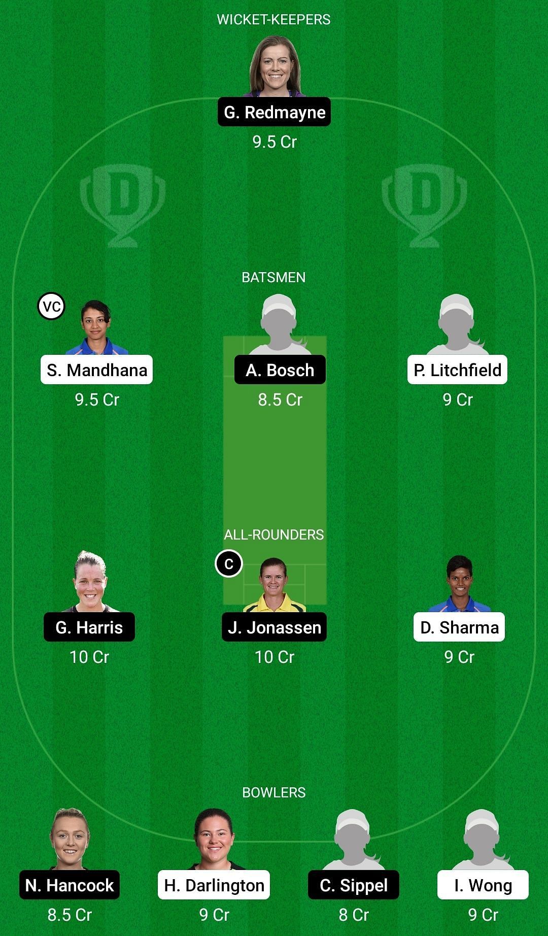 Dream11 Team for Sydney Thunder Women vs Brisbane Heat Women - Women’s Big Bash League 2021.