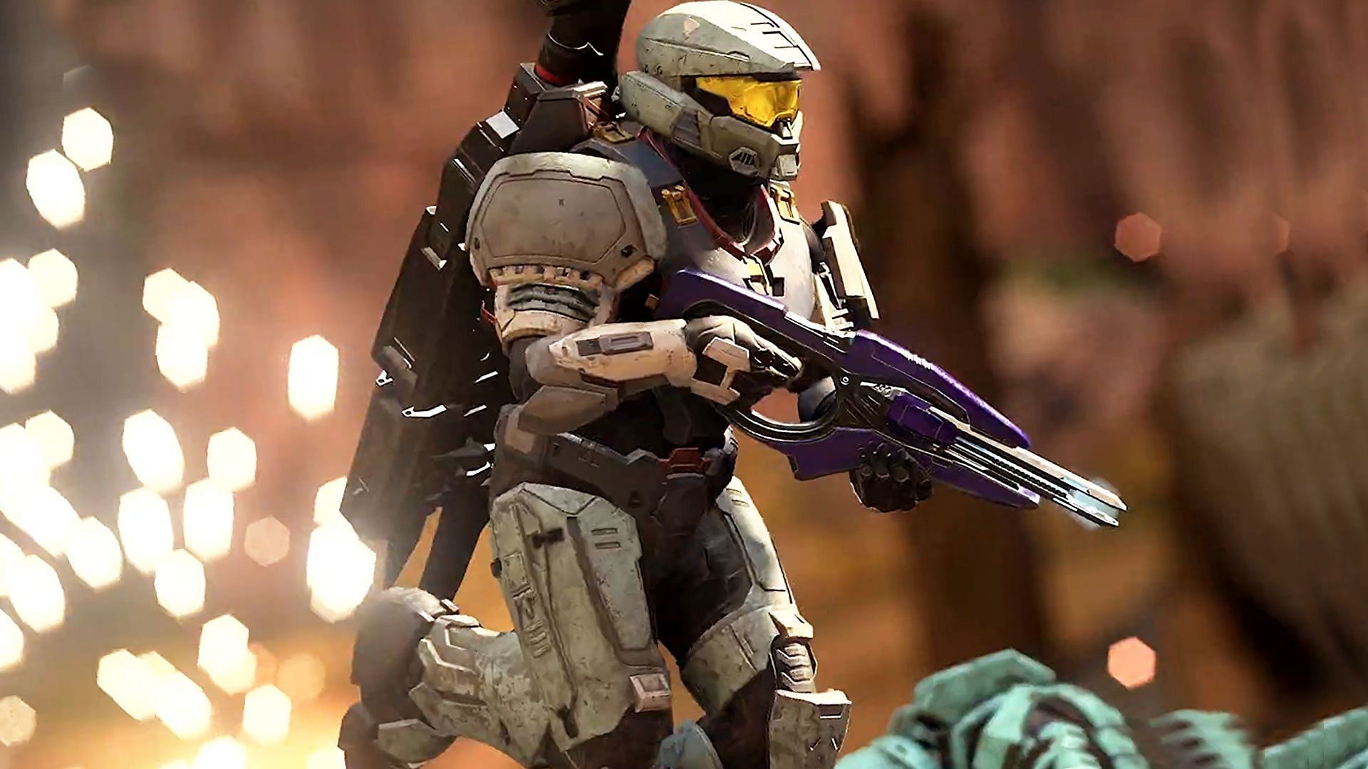 New players should use their melee in close range combat more often (Image via Halo Infinite)