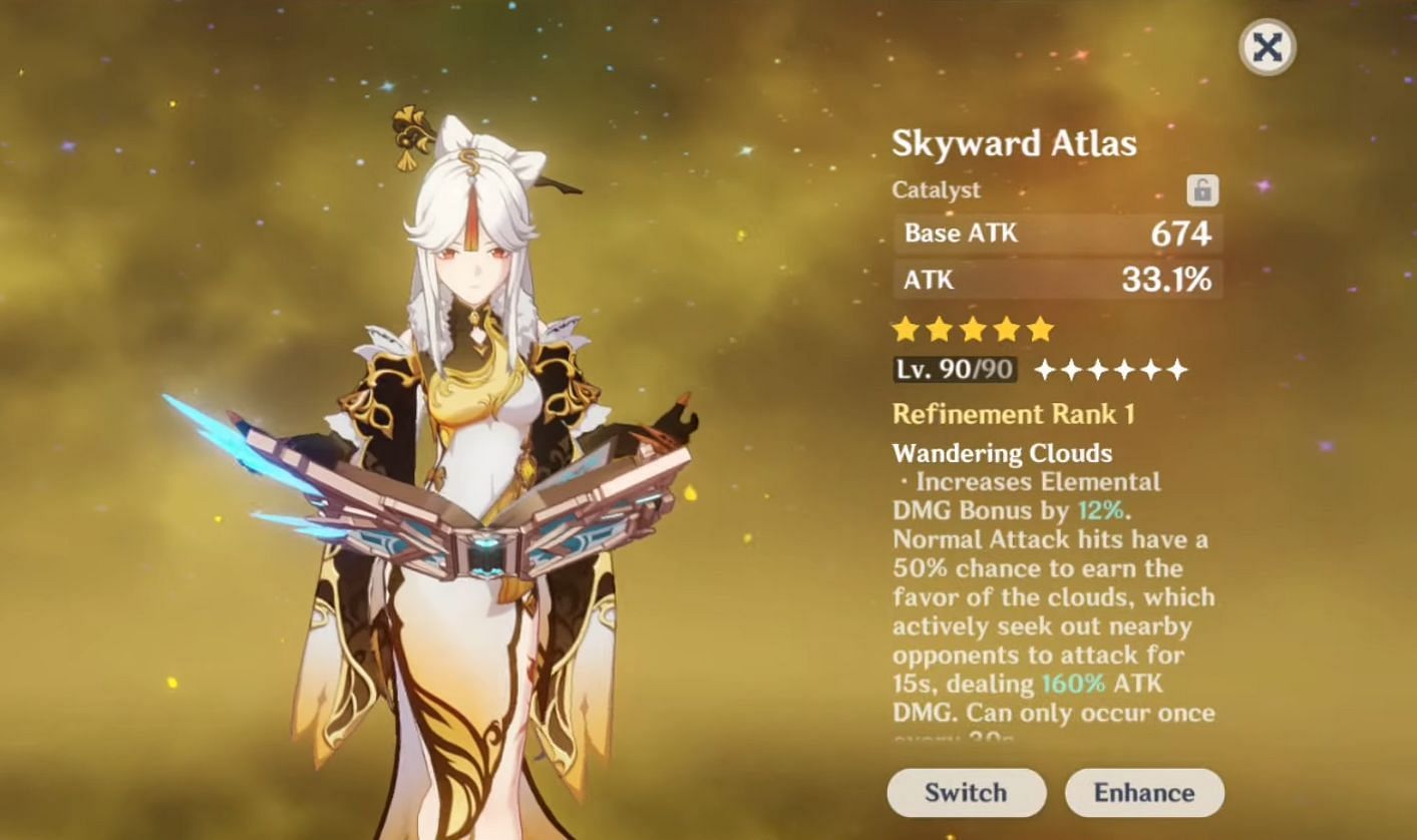 Max level Skyward Atlas (Image via BakaVeeSenpai/YouTube)