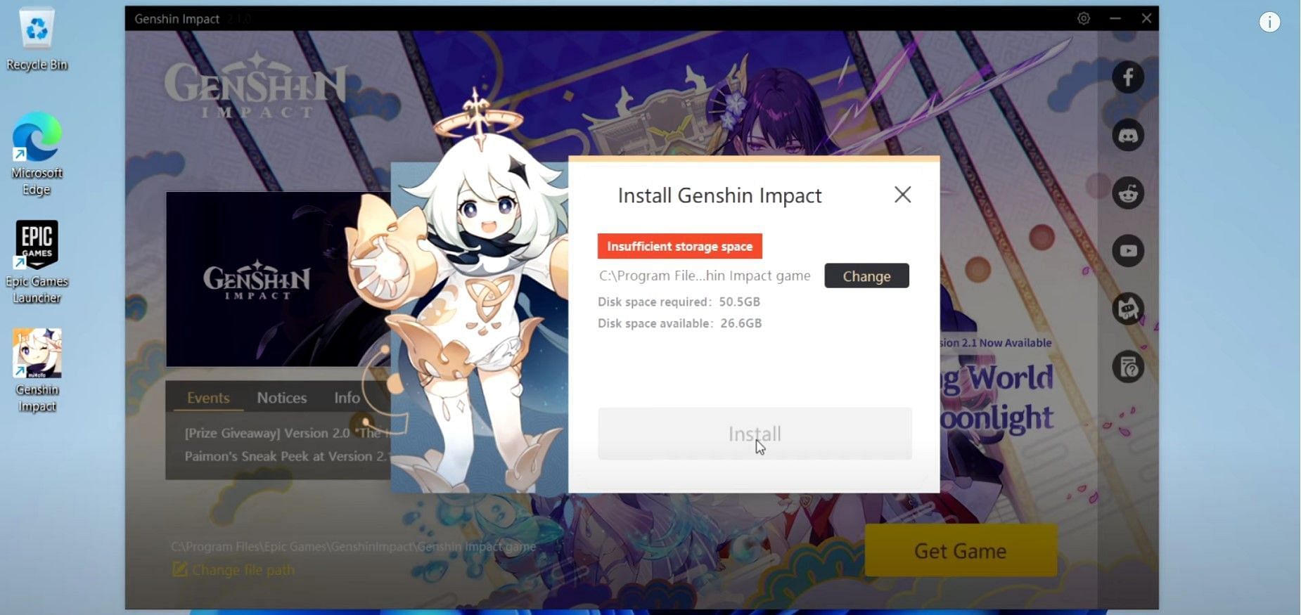 Genshin Impact system requirements