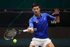 Novak Djokovic receives alpine skis as a special gift at Davis Cup, says skiing is his "No. 1 sport next to tennis"