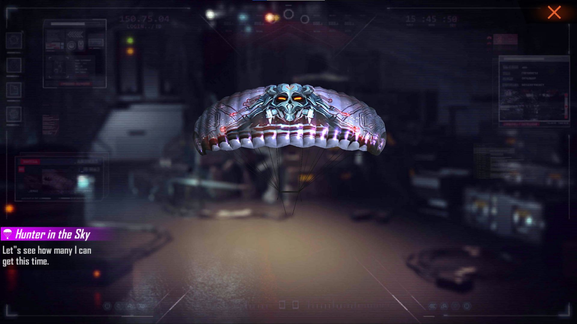 Hunter in the Sky parachute (Image via Free Fire)