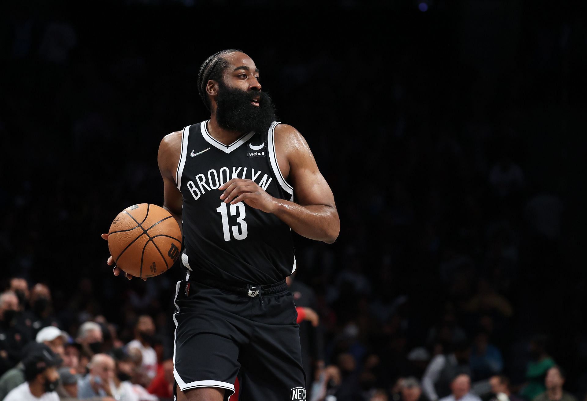 James Harden tallied his first triple-double of the season in only three quarters in the Brooklyn Nets&#039; game against the Detroit Pistons