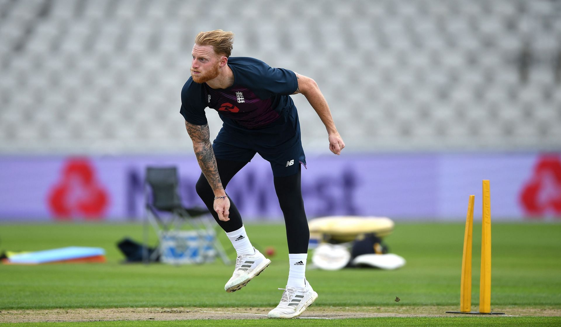 Ben Stokes during a practice session