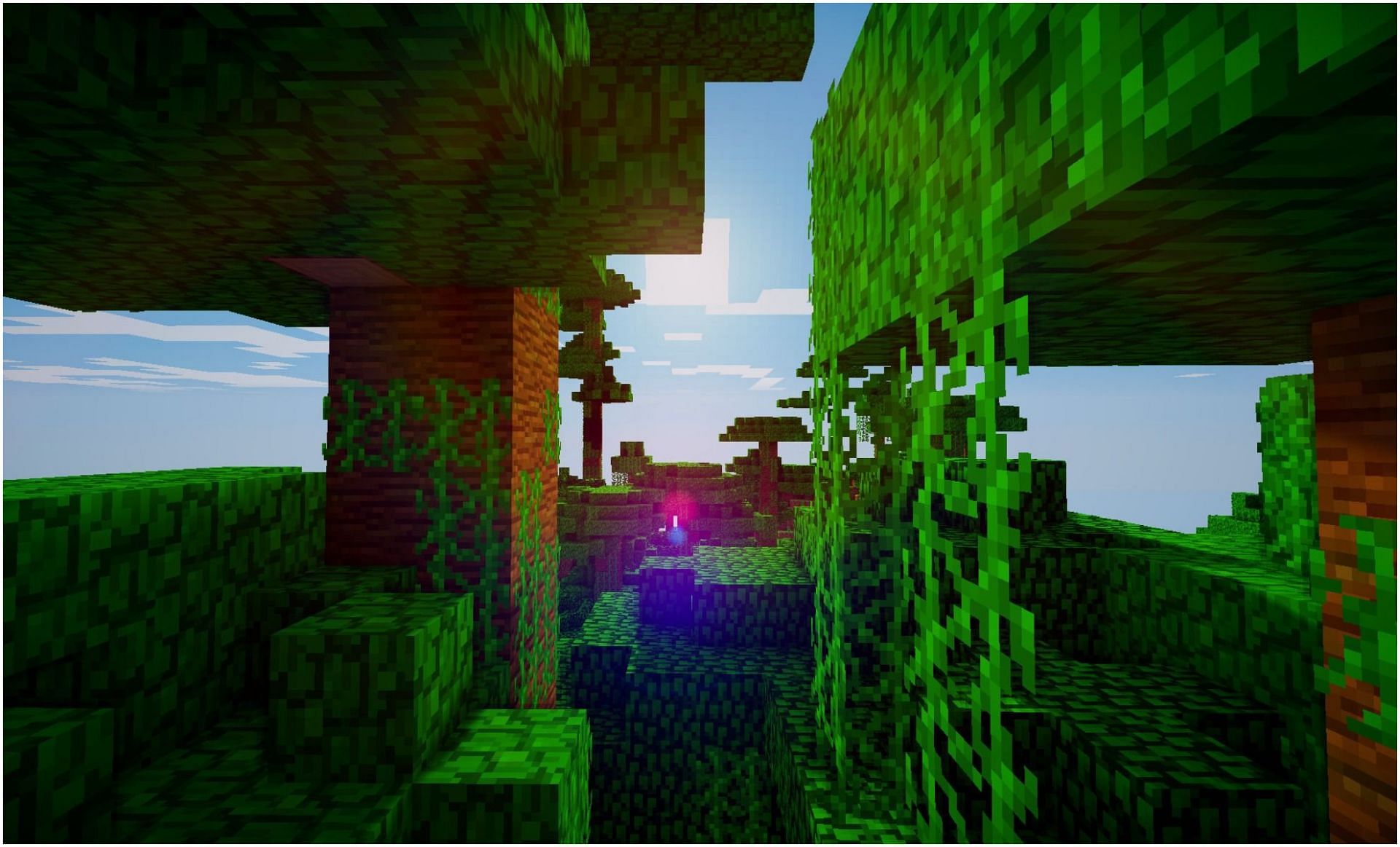 Vines in Minecraft (Image via WallaperTip/Minecraft)