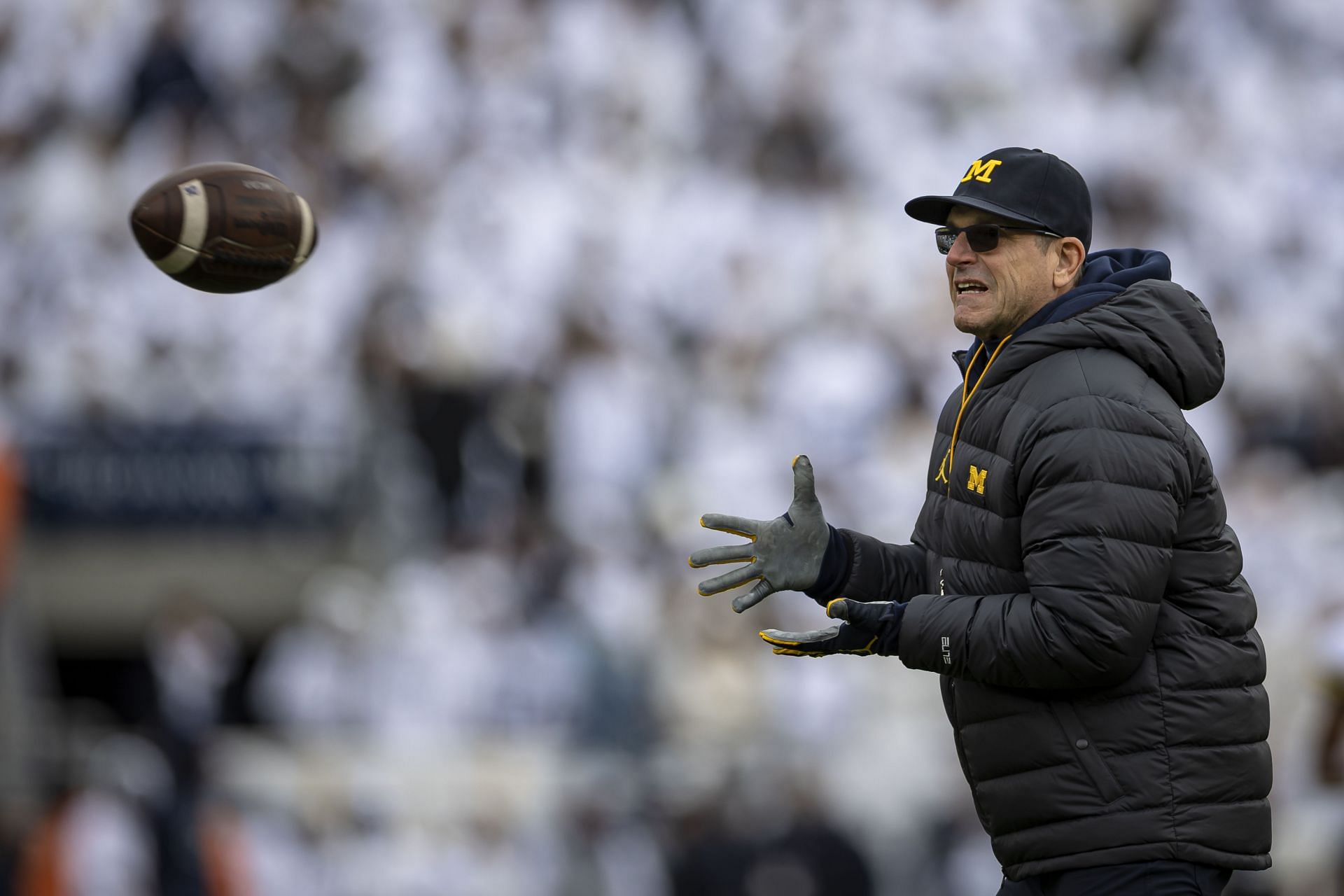 Jim Harbaugh of Michigan v Penn State