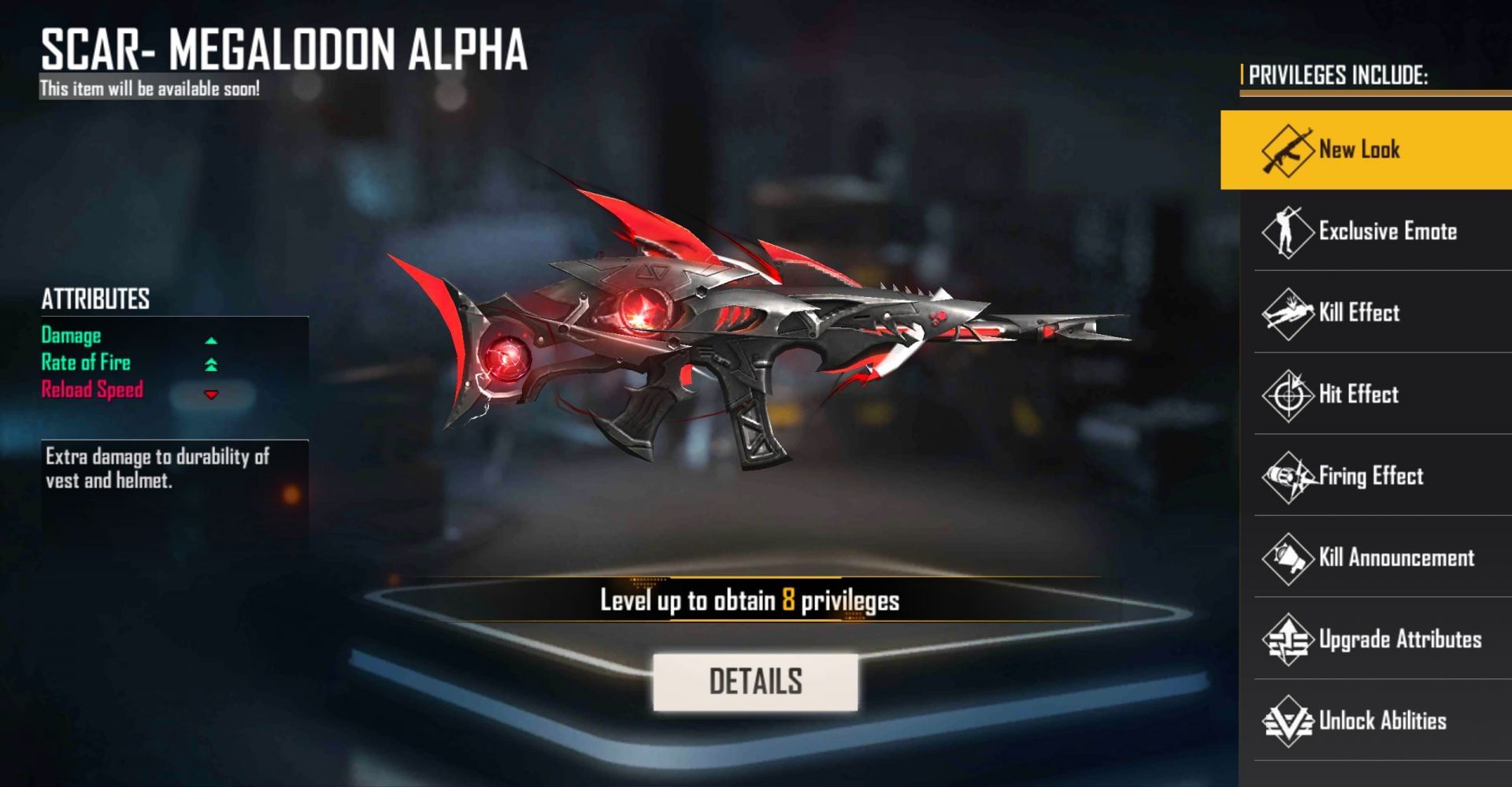 SCAR - Megalodon Alpha (Image via Free Fire)