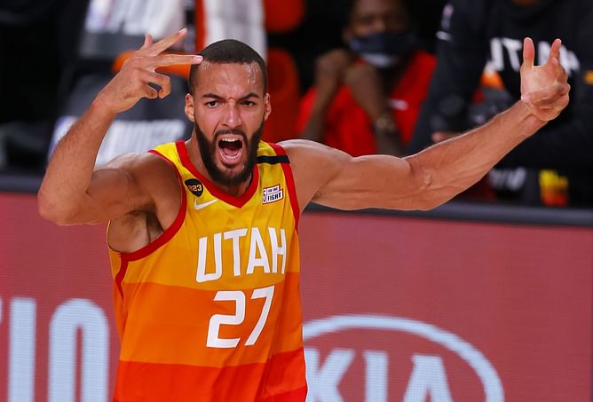 "If somebody wants to fight, I'm easy to reach" - Rudy Gobert says guys need to stop acting like they're going to fight on the court, as security is always around to stop an escalation