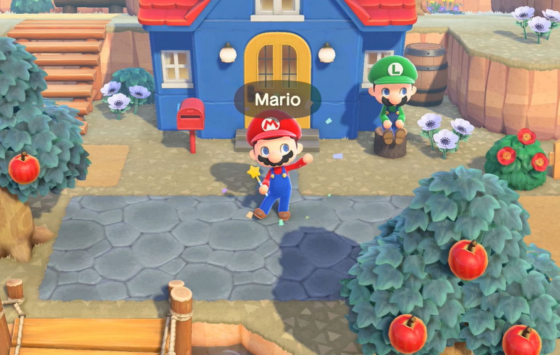 Animal Crossing and Mario crossed over earlier this year (Image via Nintendo)