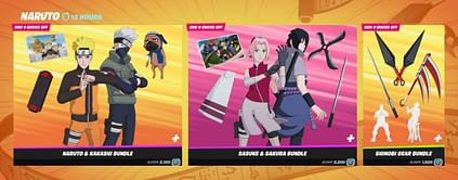 Fortnite x Naruto skins: Bundle price, style variants, how to get, and more