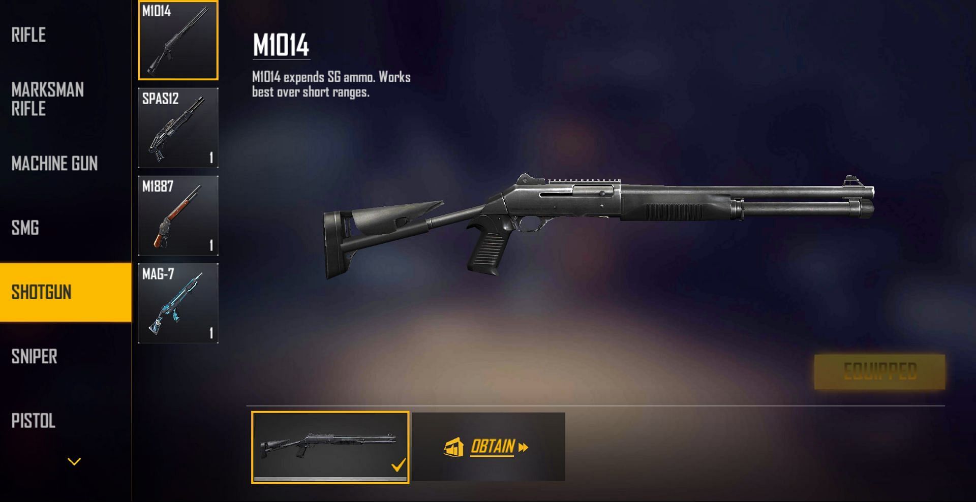 M1014 (Image via Free Fire)