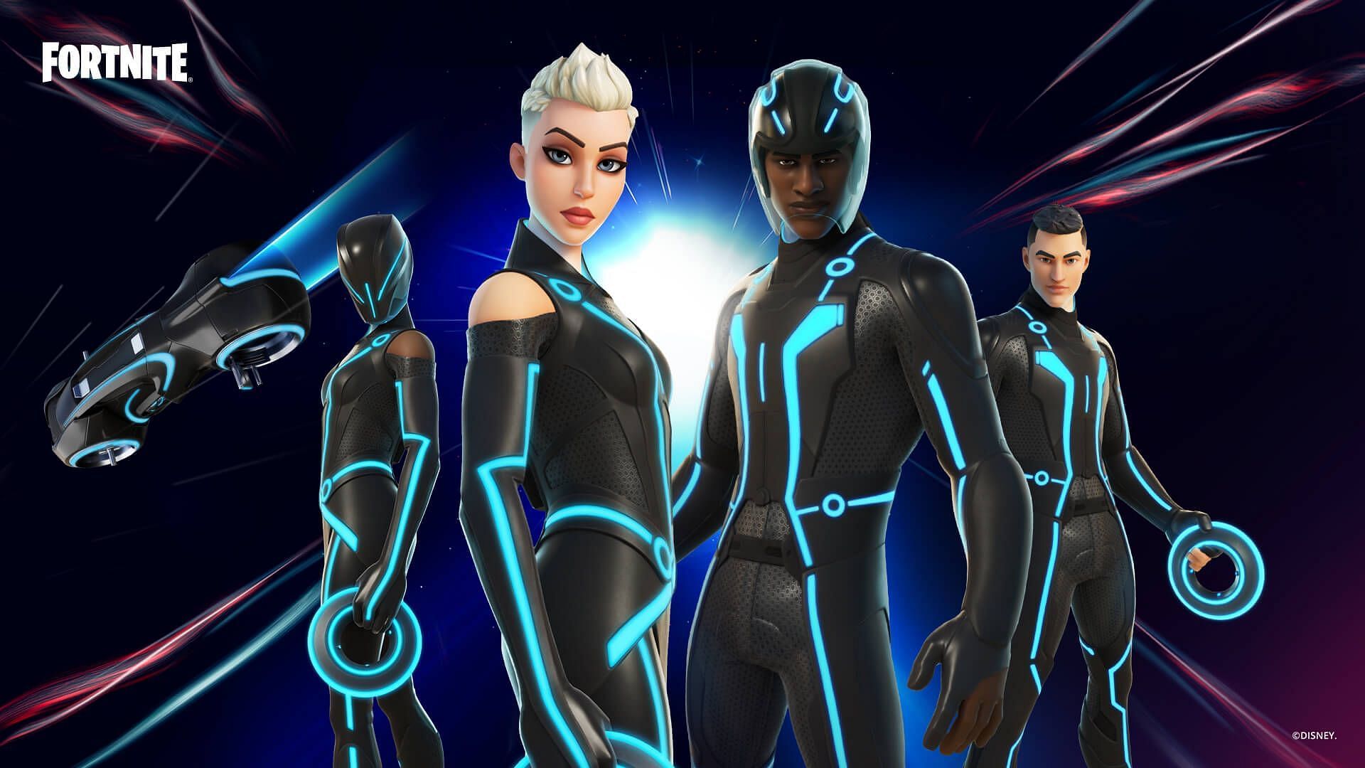 TRON crossover in Fortnite (Image via Epic Games)