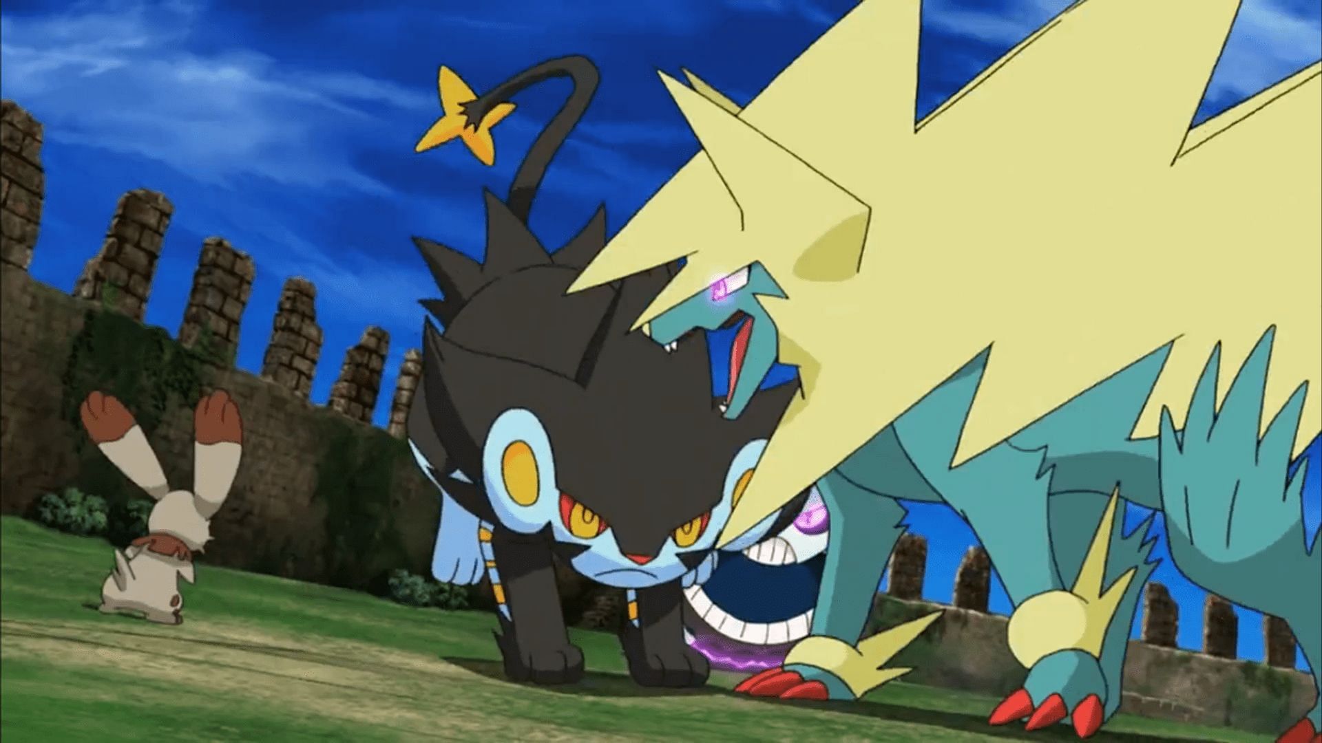 Mega Manectric as it appears in the anime (Image via The Pokemon Company)