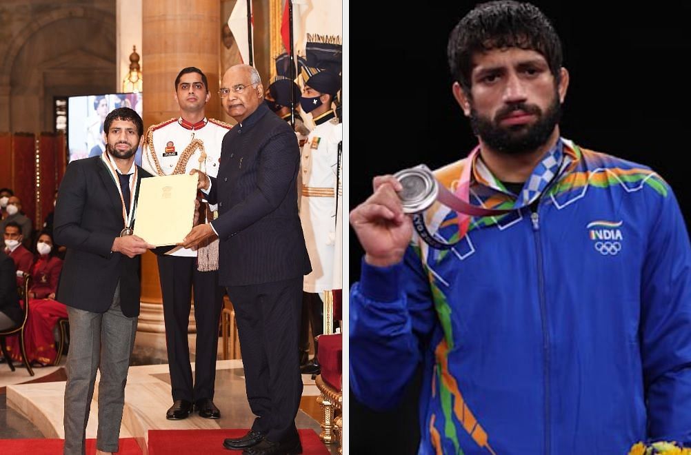 पहलवान रवि दाहिया ने टोक्यो ओलंपिक में कुश्ती का सिल्वर मेडल जीता ।