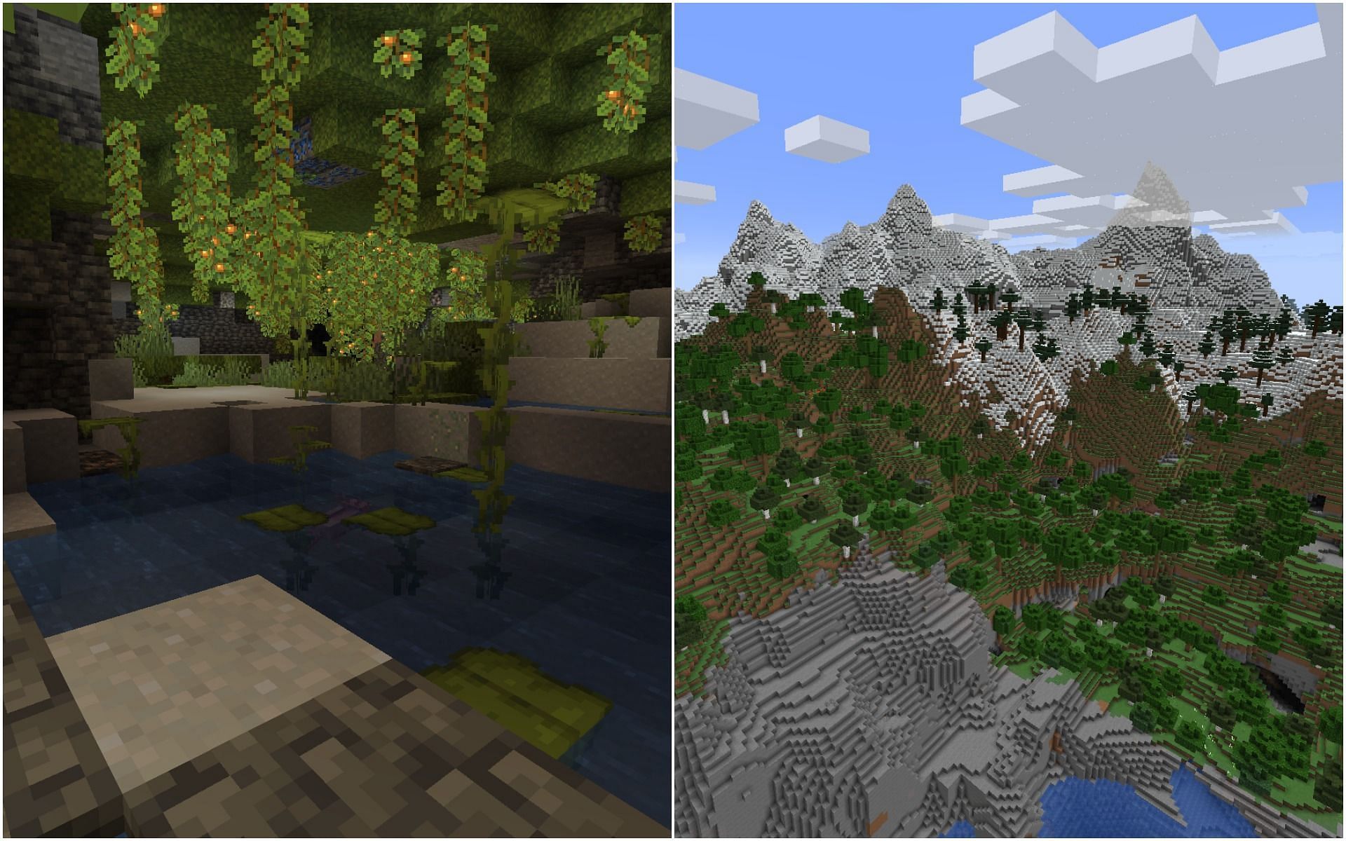 Caves and mountains in Minecraft 1.18 (Image via Minecraft)
