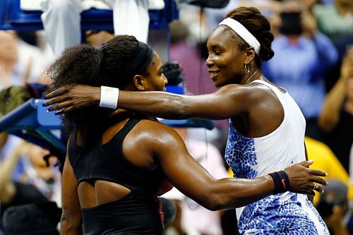 Serena and Venus Williams at the 2015 US Open