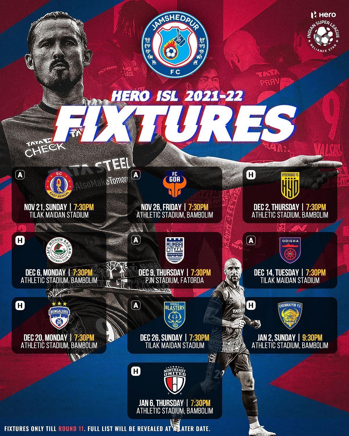 ISL Fixtures 2022: Full Schedule, Match List, Date, Timings & ISL Today ...