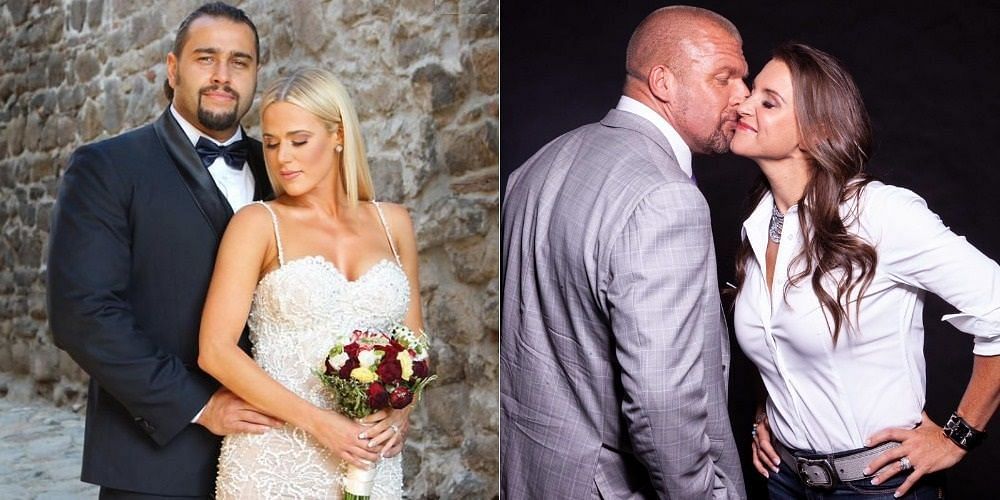 These wrestlers mixed business and pleasure and ended up getting married to their on-screen manager.