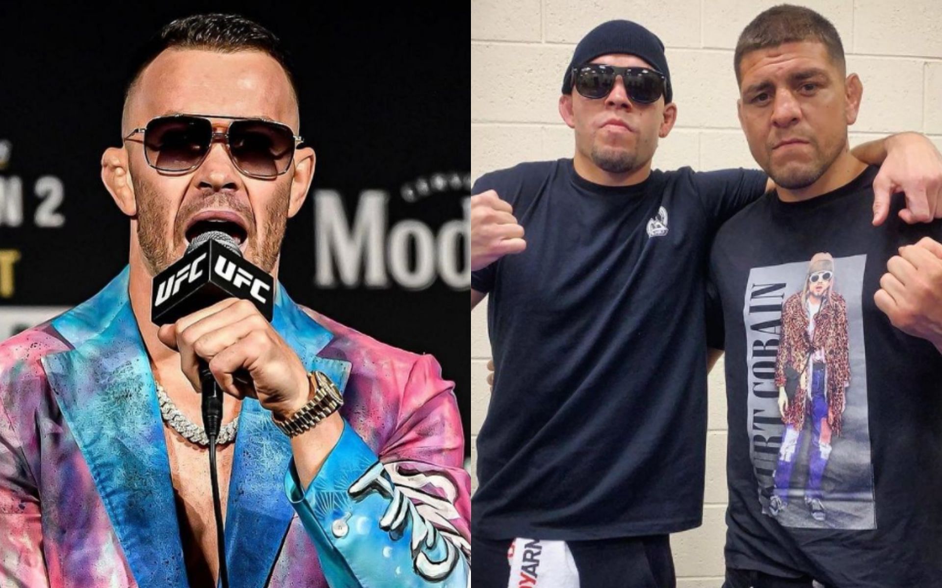 Colby Covington(Left), Diaz Brothers(Right) [Image Credits: @colbycovmma, @nickdiaz209, Instagram
