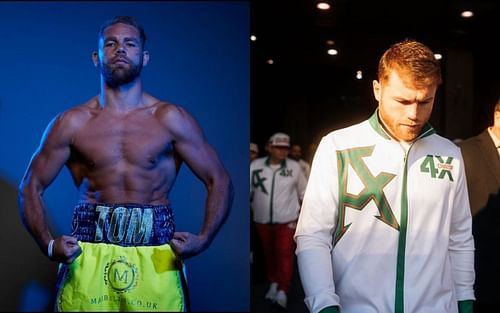 Billy Joe Saunders (left) and Canelo Alvarez (right) [Image courtesy: @saundersbillyjoe and @canelo on Instagram]