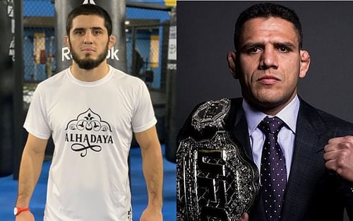 Islam Makhachev (left), Rafael dos Anjos (right) [Images courtesy: @islam_makhachev @rdosanjosmma on Instagram]