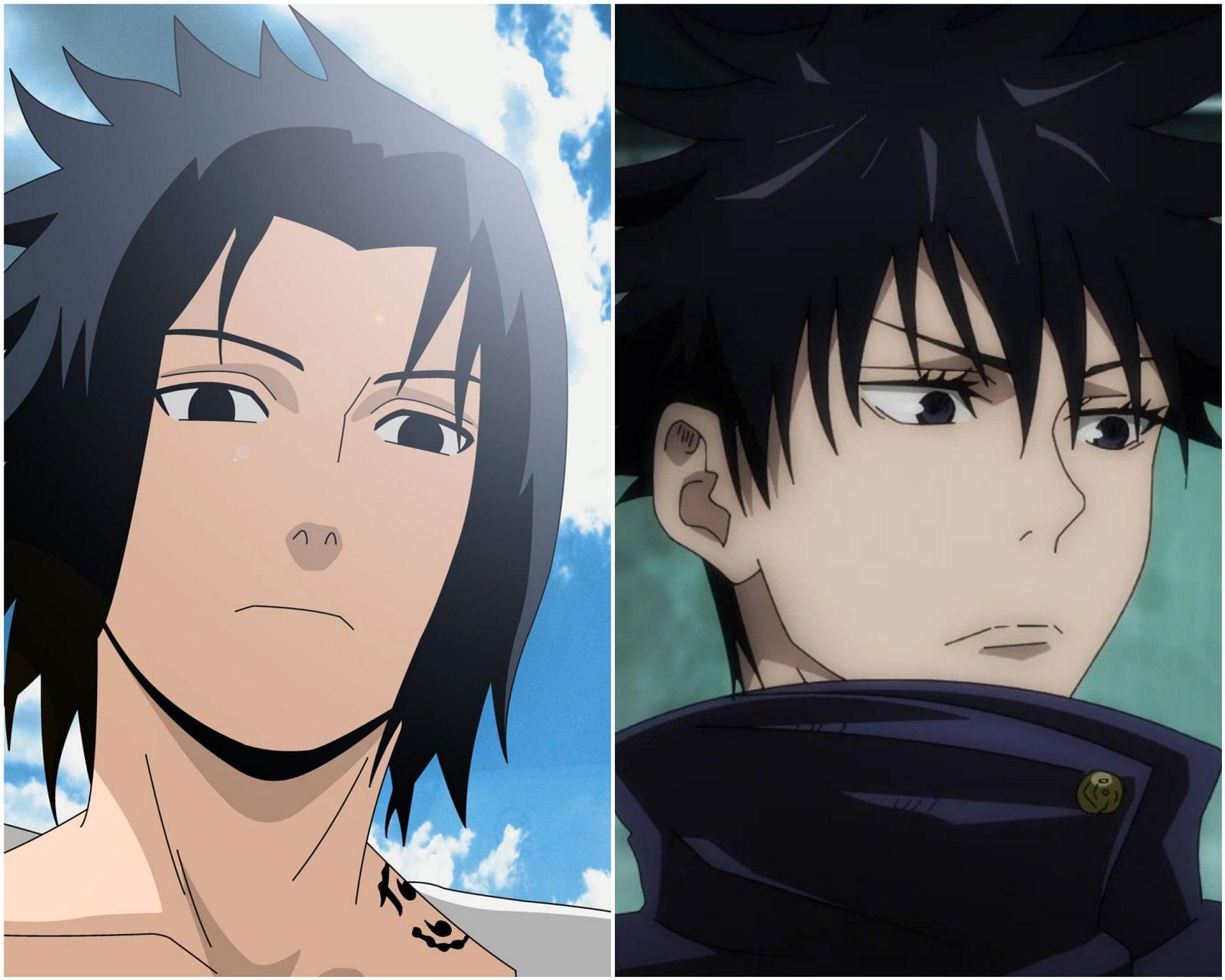 Sasuke and Megumi (Images via Studio Pierrot and MAPPA)