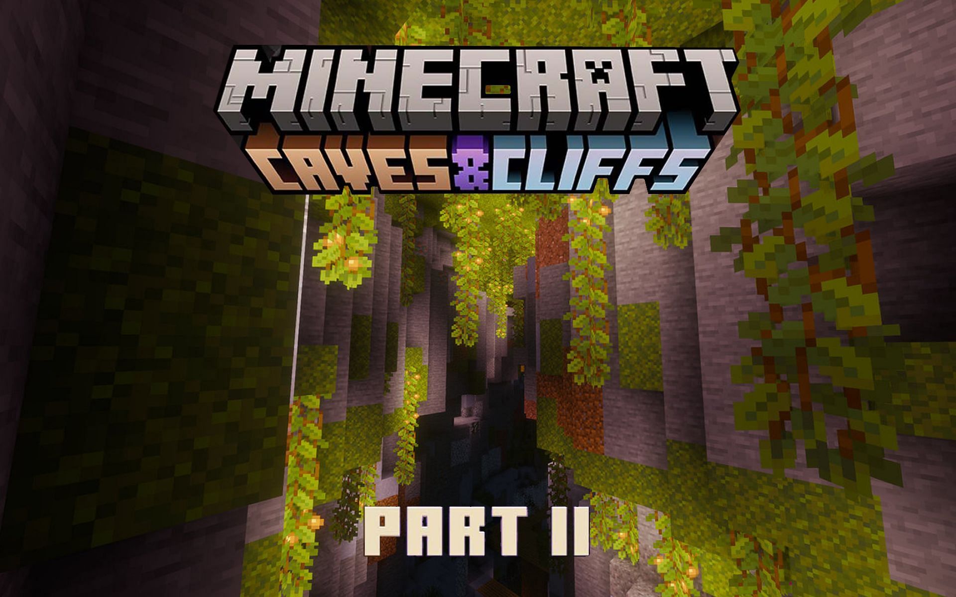 A promotional image for update 1.18. (Image via Minecraft)