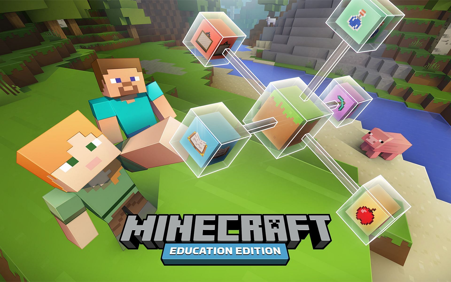 Players can learn about chemistry in-game (Image via Minecraft)
