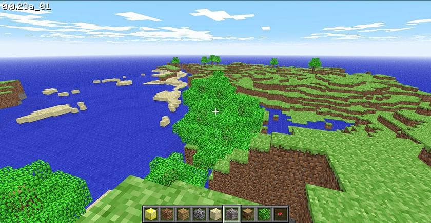 Screenshot of minecraft classic