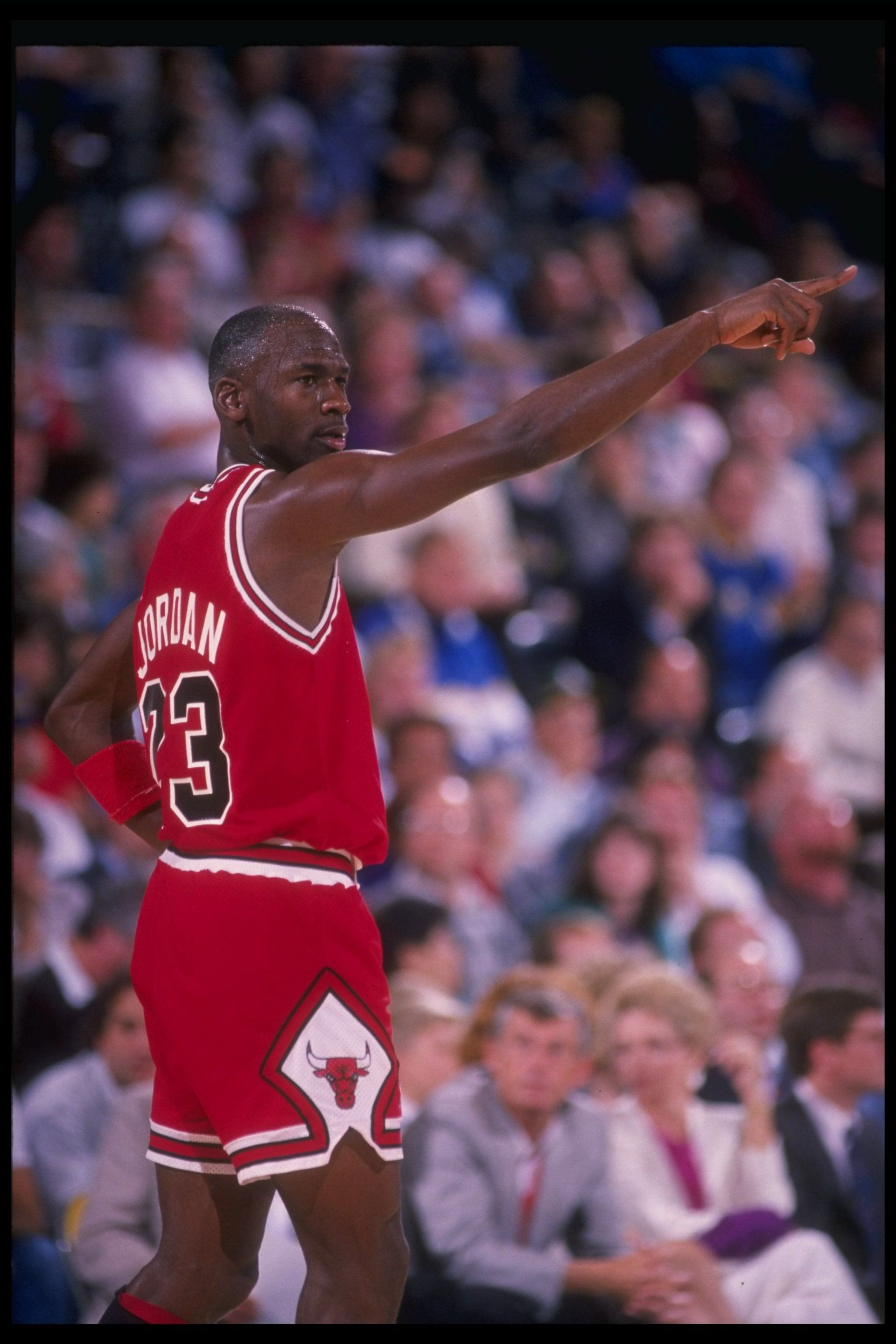Michael Jordan in his third season in the NBA