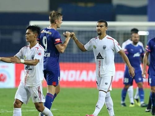 Bengaluru FC and NorthEast United have played out two draws the previous season. (Image: ISL)
