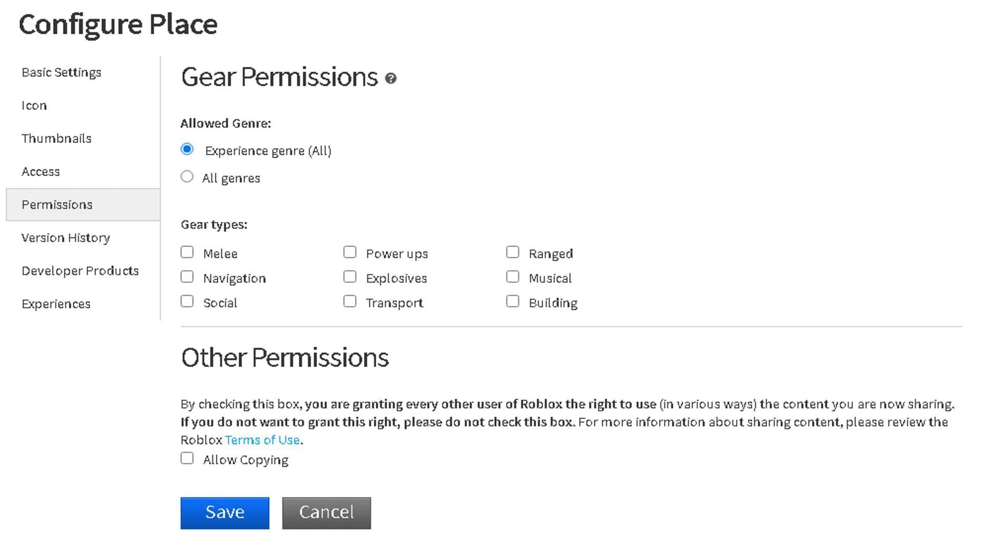 Players have to alter their permissions (Image via Roblox)