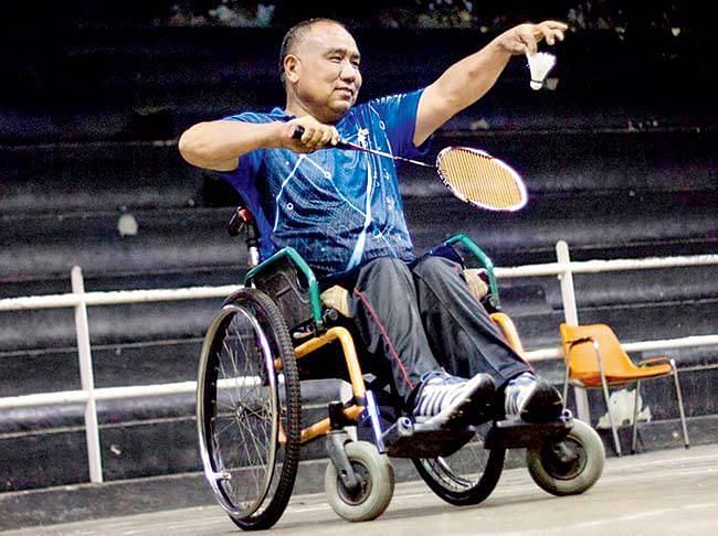 Wheelchair-bound Paralympian Nir Bahadur Gurung