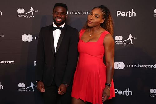 Frances Tiafoe and Serena Williams at the 2019 Hopman Cup