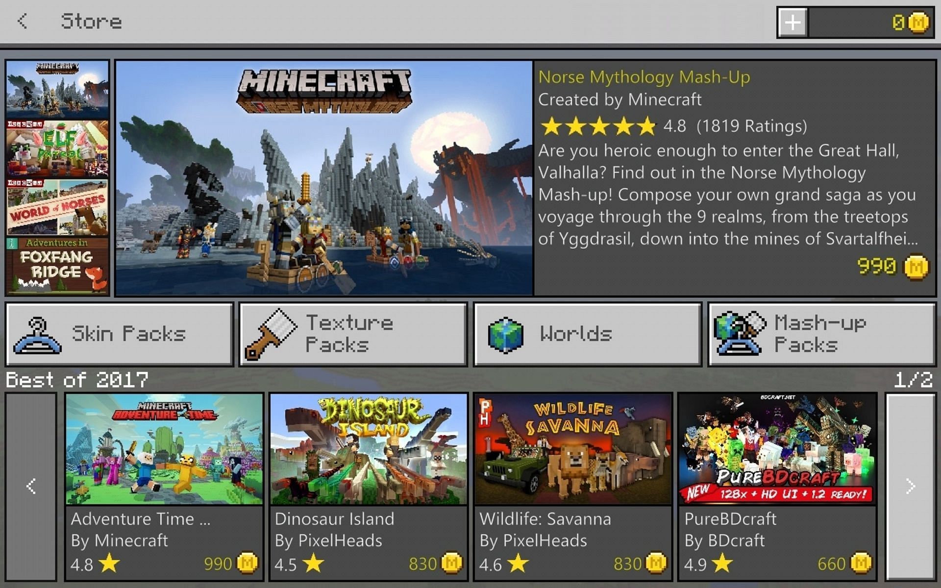 Minecraft Pocket Edition's new community Marketplace will let