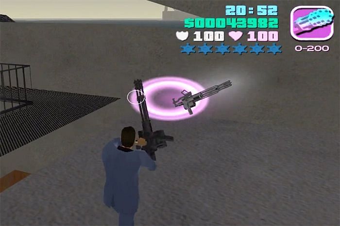 Minigun (Image via GTA VIce City)