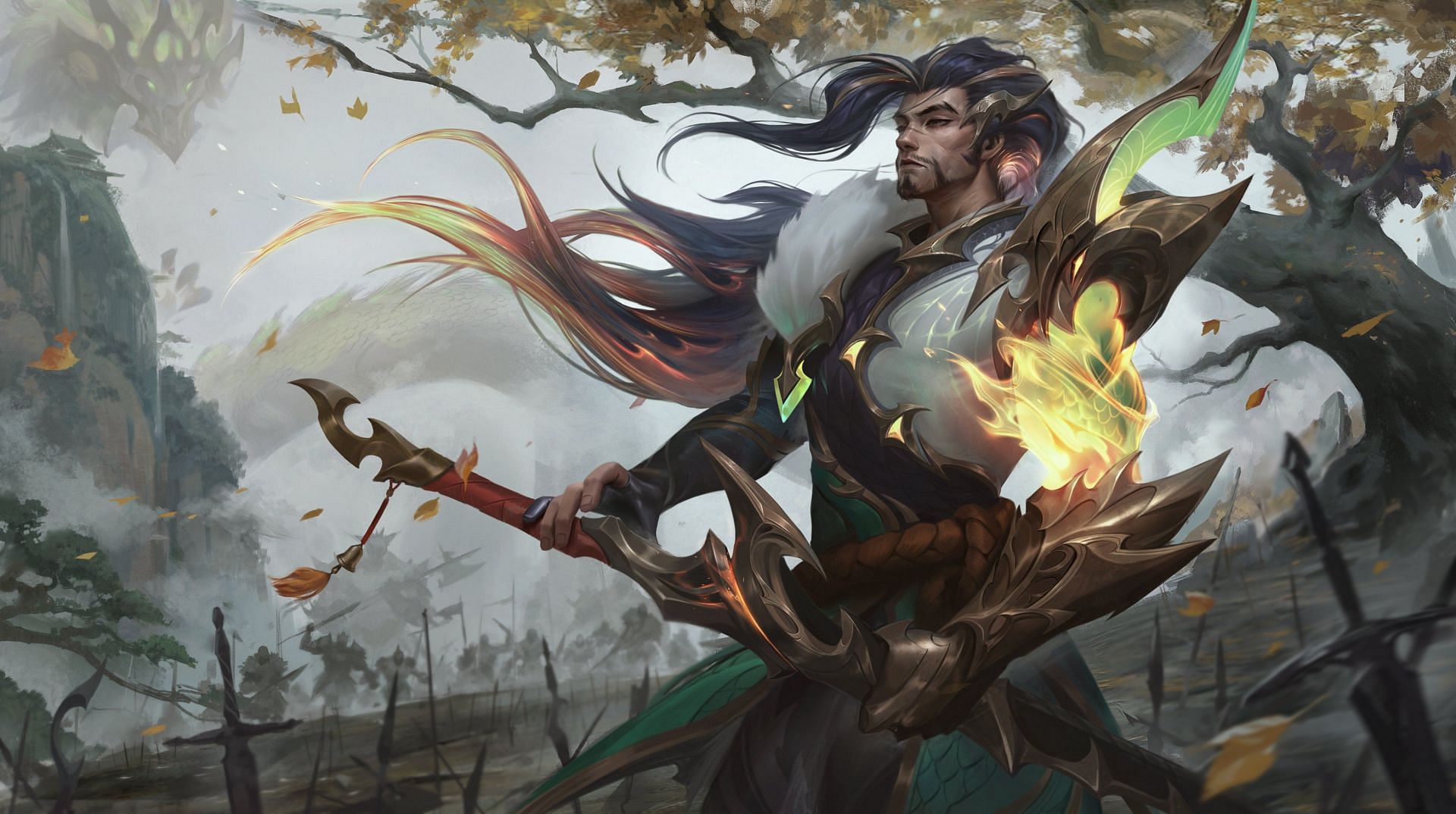 Yasuo is currently the second most popular AD midlane champions alongside Yone (Image via League of Legends)