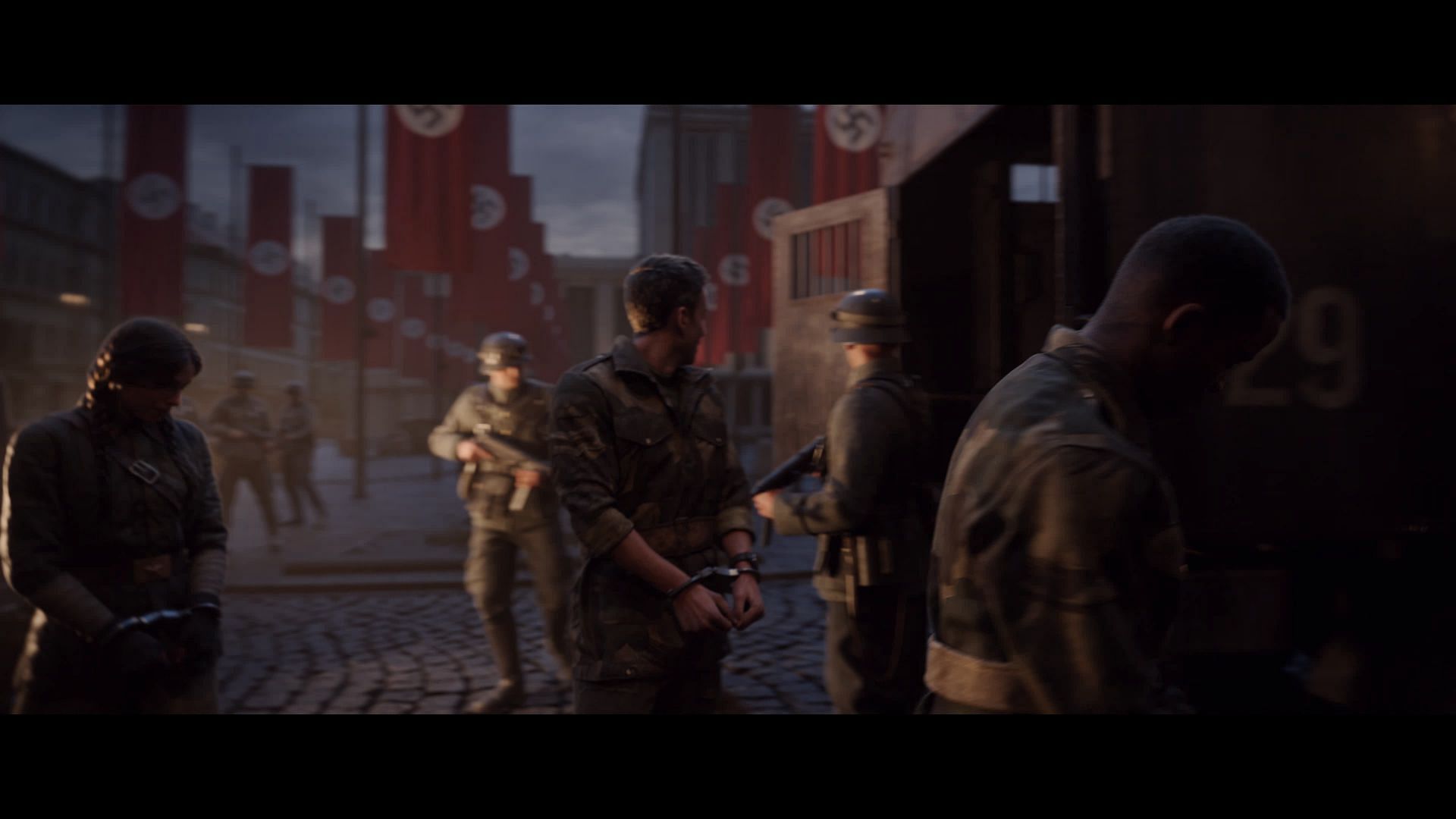 The protagonists after getting captured (Image via Sledgehammer Games/Call of Duty: Vanguard)