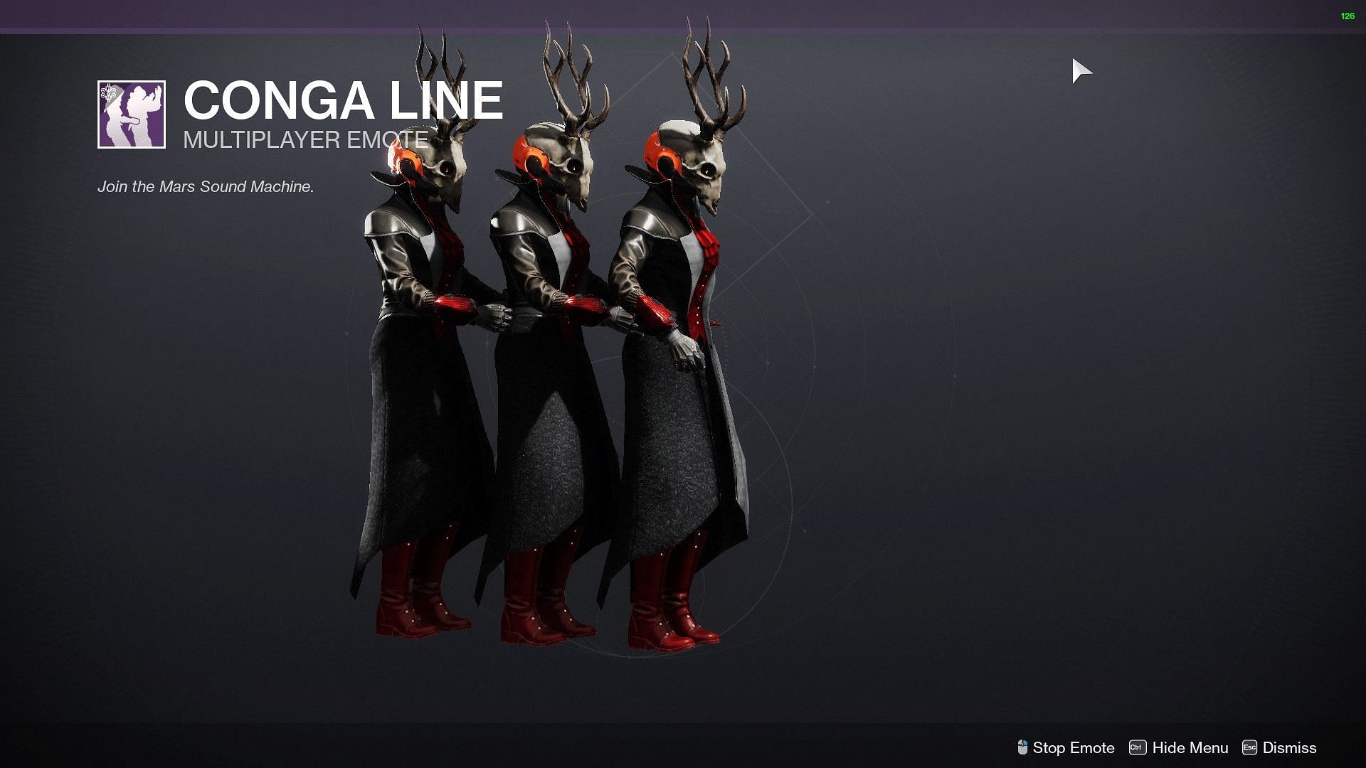 Conga Line emote in Eververse store (Image via Destiny 2)