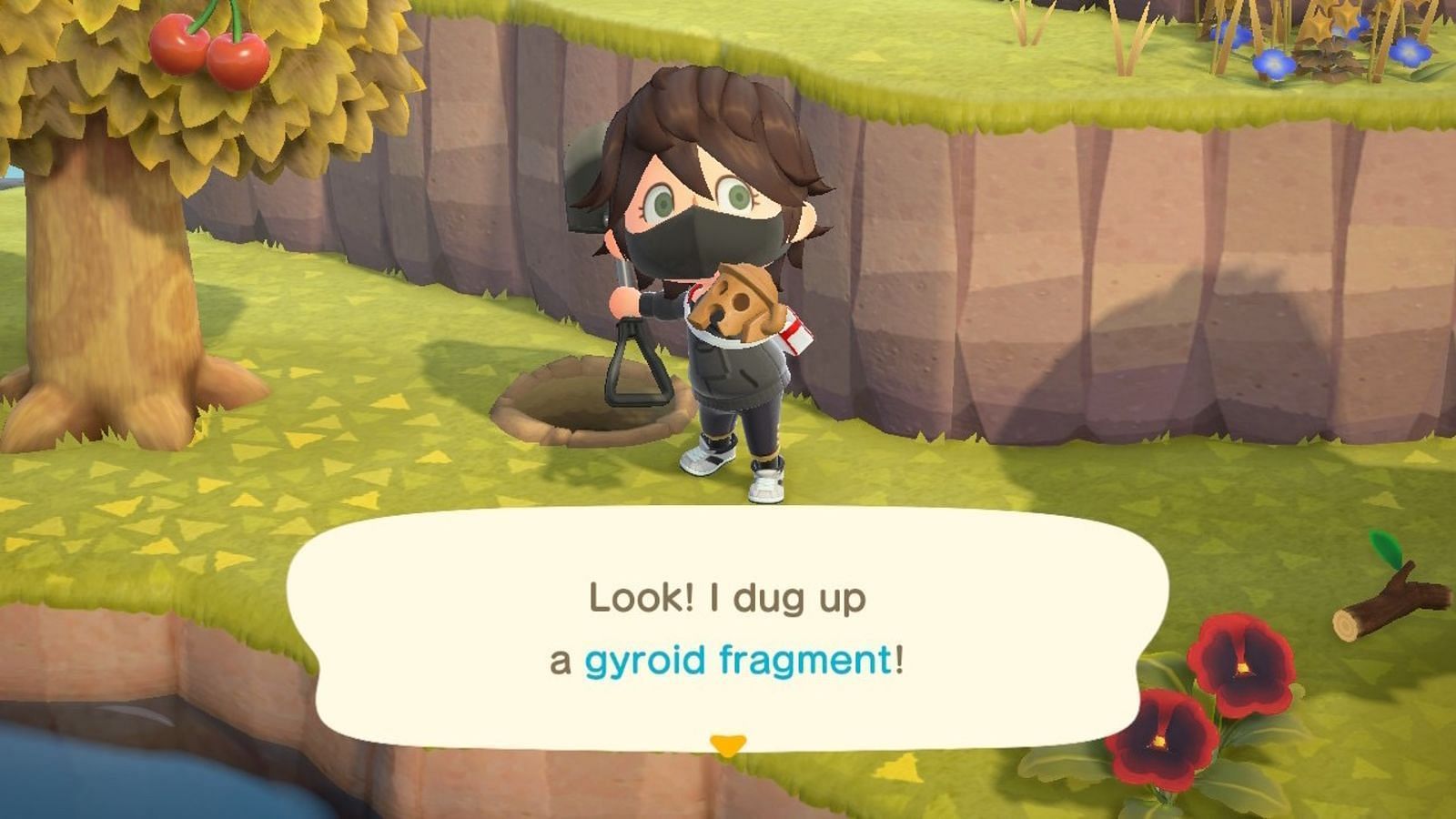 Gyroid fragments can be planted and will become a full Gyroid (Image via Nintendo)