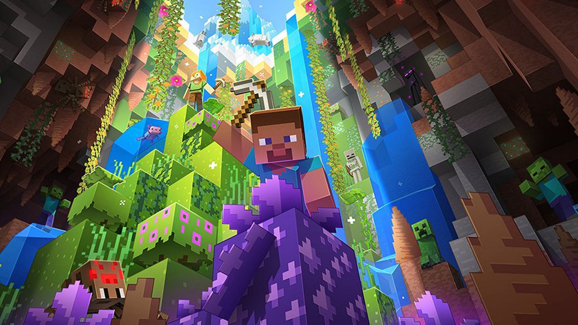 Minecraft 1.18 releases on all platforms today (Image via Minecraft)