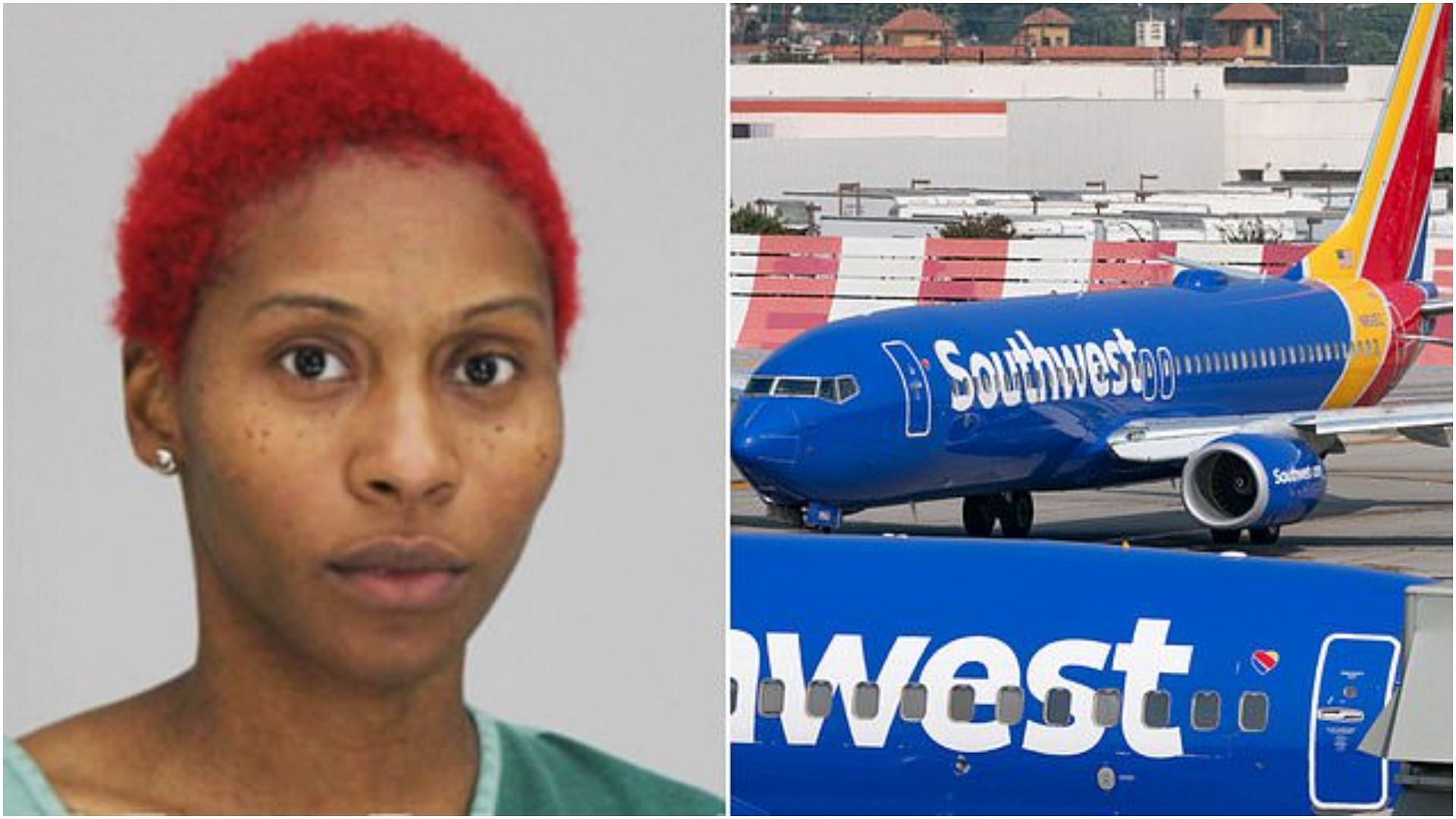 Arielle Jean Jackson was arrested for assaulting a Southwest Airlines official (Image via 1foreverseeking/Twitter)