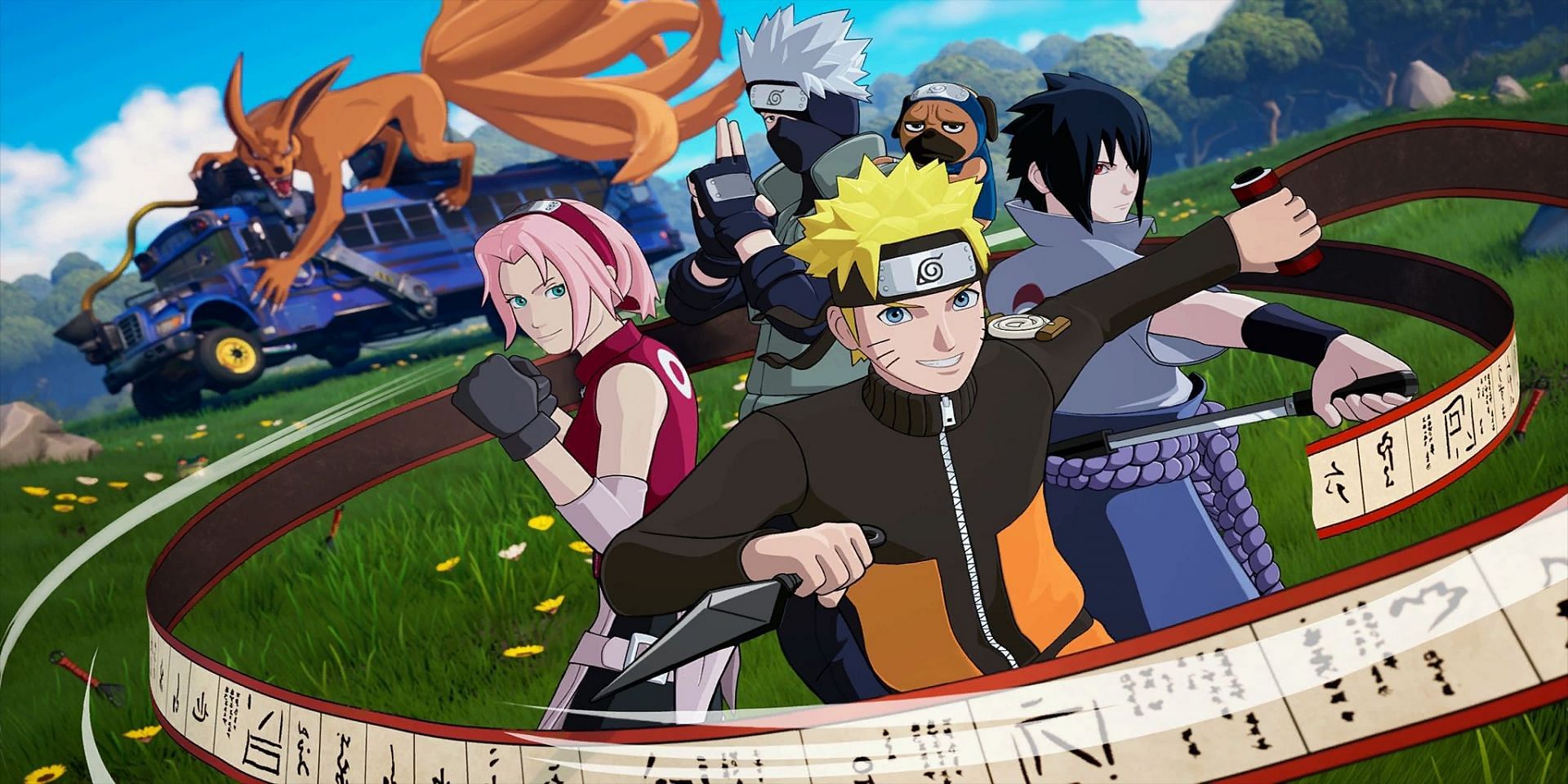 Fortnite x Naruto collab has four new exclusive skins (Image via Epic Games)