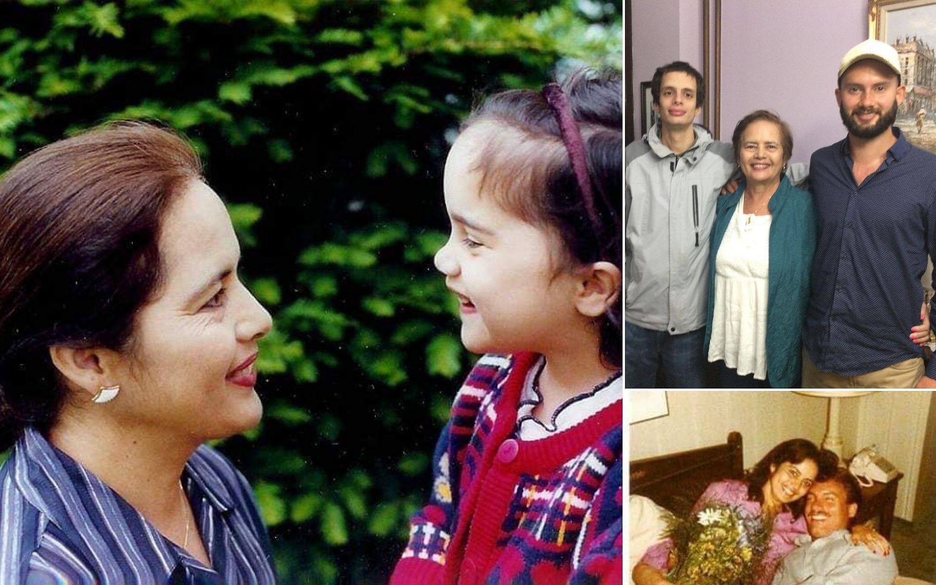 Nohema Graber pictured with her family in photos through the years (Image via Nohema Marie Graber, Christian Graber/ Facebook)